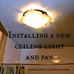 Installing a new ceiling light and fan