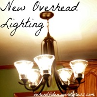 Replacing the Overhead Florescent Light in the Kitchen
