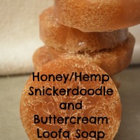 Honey/Hemp Snickerdoodle and Buttercream Loofa Soap